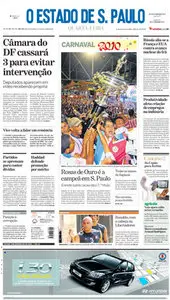 Jornal O Estado de SP em PDF, Quarta, 17 de Fevereiro de 2010