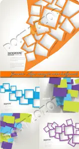 Geometric shapes rectangles vector backgrounds