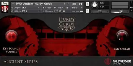 Taleweaver Orchestra Ancient Madame Hurdy Gurdy KONTAKT