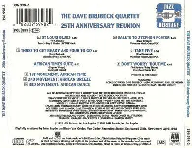 The Dave Brubeck Quartet - 25th Anniversary Reunion (1989)