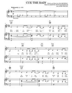 Cue the rain - Lea Michele (Piano-Vocal-Guitar)