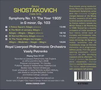 Royal Liverpool PO, Vasily Petrenko - Dmitry Shostakovich: Symphony No. 11 'The Year 1905' (2009) [Re-Up]