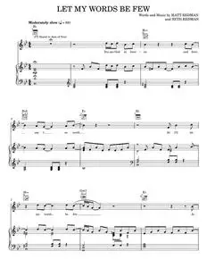 Let My Words Be Few (I'll Stand In Awe Of You) - Matt Redman, Phillips, Craig & Dean (Piano-Vocal-Guitar)