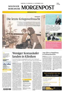 Solinger und Bergische Morgenpost - 21 Dezember 2024