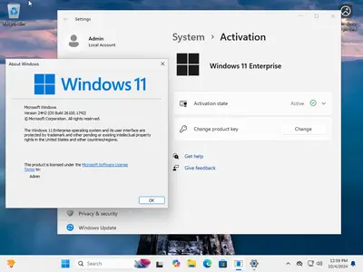 Windows 11 Enterprise 24H2 Build 26100.1742 Final (No TPM Required) Preactivated Multilingual