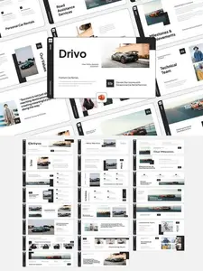 Drivo - Car Agency Powerpoint Presentation UWW6U8F