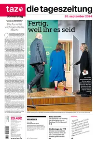 taz die tageszeitung  - 26 September 2024