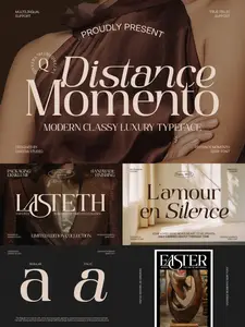 Modern Luxury Serif Branding - Distance Momento