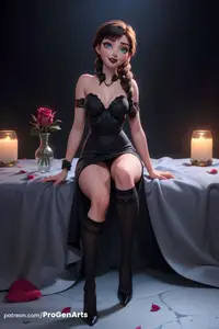 Anna - as Wednesday (AI Generated)