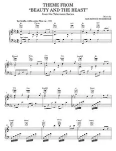 Theme from Beauty And The Beast - Lee Elwood Holdridge (Piano-Vocal-Guitar)