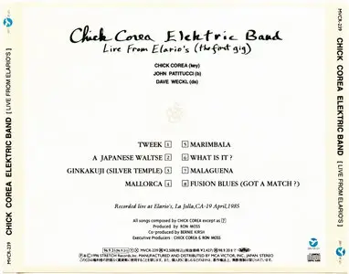 Chick Corea Elektric Band - Live From Elario's (1985) {Stretch Records Japan MVCR-239 rel 1996}