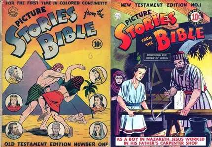 Picture Stories From The Bible - Old Testament 1-4 + New Testament Edition 1-3 (1942-1946) Complete