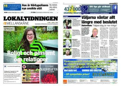 Lokaltidningen Mellanskåne – 08 september 2018