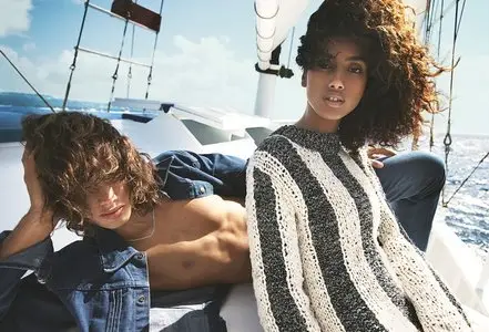 Imaan Hammam and Naleye Junior by Mert Alas & Marcus Piggott for Vogue US February 2016