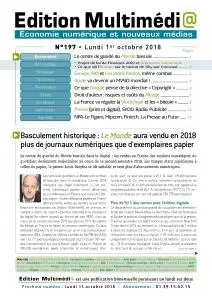 Édition Multimédia - 1er Octobre 2018