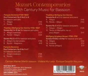 Carmen Mainer Martín, Violeta Mur, Enrique Escartín Ara - Mozart Contemporaries: 18th Century Music for Bassoon (2021)
