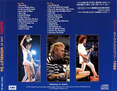 Queen - Live At Wembley [Japan, TOCP-7091&2] (1986/1992)