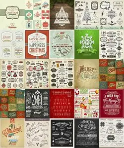 Shutterstock - Set of Calligraphic and Typographic Elements