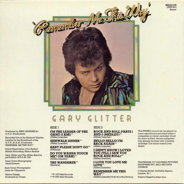 This way please. Gary glitter remember me this way. Gary glitter обложки альбомов. Gary glitter the leader 1974. Gary glitter CD.