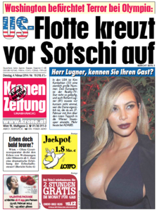 Kronen Zeitung, 04. Februar.2014