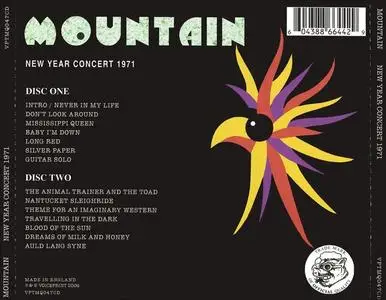 Mountain - New Year Concert 1971 (2CD) (2006) {Voiceprint}