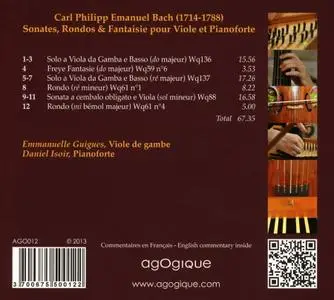 Emmanuelle Guigues, Daniel Isoir - Carl Philipp Emanuel Bach: Sonates, Rondos & Fantaisie (2013)