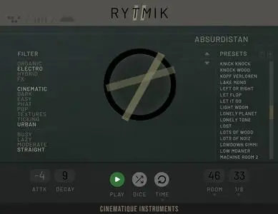 Cinematique Instruments Rytmik 2 KONTAKT