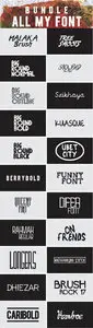 GraphicRiver - Bundle All My Font