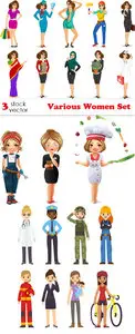 Vectors - Various Women Set