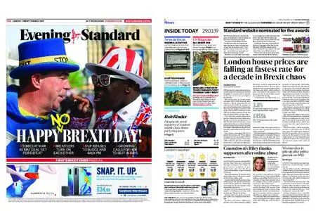 London Evening Standard – March 29, 2019