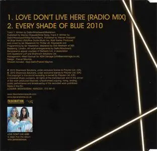 Bananarama - Love Don't Live Here (UK CD single) (2010) {Fascination/Polydor}