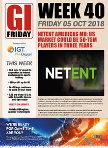 The Gambling Insider Friday – 04 October 2018