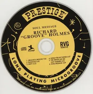 Richard "Groove" Holmes - Soul Message (1965) {2006 Prestige RVG Remasters Series}