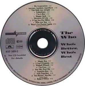 The Who - Who's Better, Who's Best (1988)