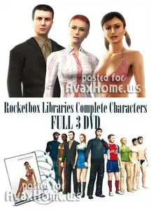 Rocketbox Libraries Complete Characters (FULL 3 DVD) - REUPLOAD