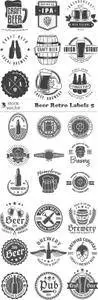 Vectors - Beer Retro Labels 5