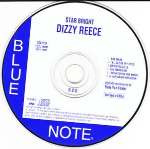 Dizzy Reece - Star Bright (1959) {Blue Note Japan Mini LP, RVG TOCJ-9092 rel 1999}