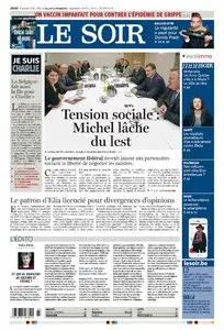 Le Soir du 15 Janvier 2015