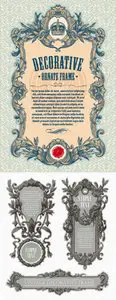 Decorative Vintage Frames Vector