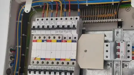 Studying electrical drawing for new building cons