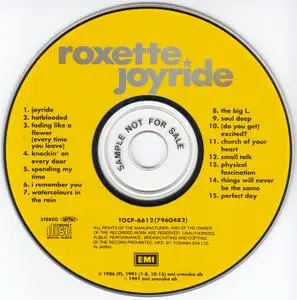 Roxette - Joyride (1991) {Japan 1st Press}