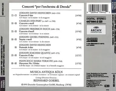 Reinhard Goebel, Musica Antiqua Köln - Concerti "per l'orchestra di Dresda" (1995)