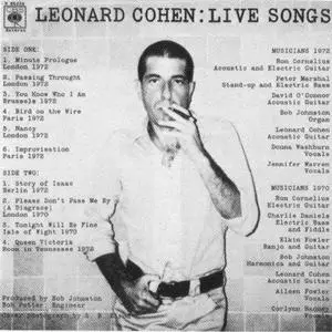 Leonard Cohen - Live Songs (1973) REPOST