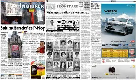 Philippine Daily Inquirer – February 27, 2013