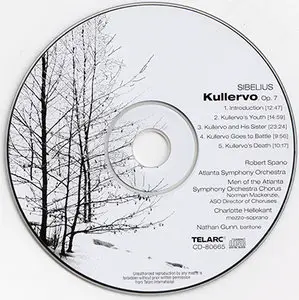Jean Sibelius - Robert Spano / Atlanta SO & Chorus - Kullervo (2006, Telarc # CD-80665)