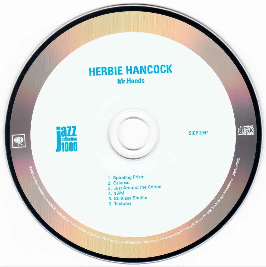 Herbie Hancock Mr Hands 1979 2014 Japan Jazz Collection 1000 Columbia Rca Series Sicp 3997