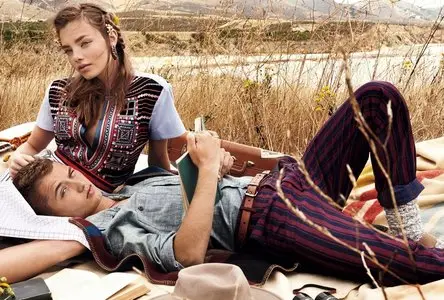 Kristine Froseth & Rafferty Law by Giampaolo Sgura for Teen Vоgue December/January 2014-15