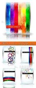 Abstract modern colorful flyer vector