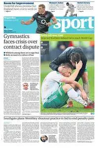 The Guardian Sports supplement  13 November 2017