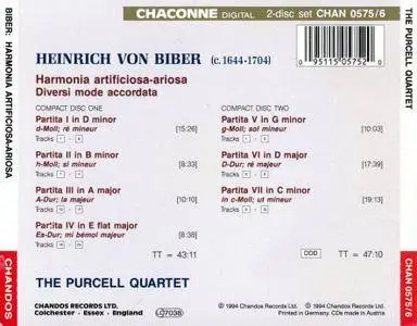 The Purcell Quartet with Elizabeth Wallfisch - Heinrich Ignaz Franz von Biber: Harmonia artificiosa ariosa (1994) 2CDs
